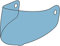 Grex SP.VISIERA.NJS-03B..G1.1 TUTTE LE TAGLIE-ALTRI MODELLI XXS-M.LIGHT BLUE.SR - LONG - PICCOLA.N20VISOR/DJ1VISOR/K1VISOR/G3.1/E/G1.1