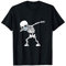 Dabbing Skelett mit Mundschutz Atemschutz Maske T-Shirt