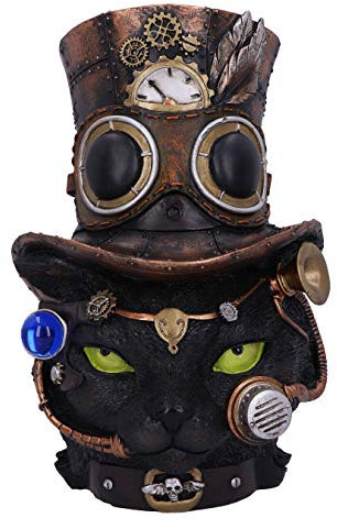 Nemesis Now Statuetta Steampunk, Resina, Nero, 28.8cm