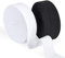 Agoer Cinta Elástica de Goma 20 mm de Ancho, Blanco y Negro, 2 Unidades de 12 Metros (13 Yardas) para Costura y Manualidades