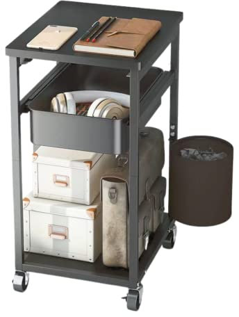 TG Thistle Gem Kitchen Cart Storage Trolley - Versatile and Functional Office Craft trolley with Removable Drawers and Caster Wheels for Kitchen, Office and Home