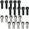 SZCXDKJ 20Pcs Bike Bolts,M5x16mm ?M5x12mm Bike Water Bottle Holder Cage Screws for Bike Water Bottle Holder?black and silver?