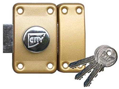 ISEO FRANCE SAS (CAVERS) DFA77103 Verrou ISEO City 25 à Bouton-Cylindre 45 mm-sur variure N V03-10020452, NSP