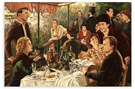 FISH DRAGATE Das fabelhafte Schicksal von Amelie Poulain Poster 5 Leinwandposter Wandkunst Dekor Bild Gemälde für Wohnzimmer Schlafzimmer Dekoration Rahmen Stil 30 x 45 cm