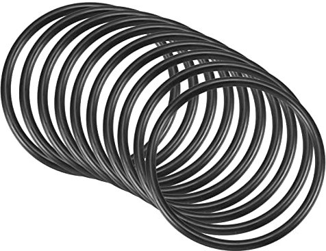 QUARKZMAN 10 Stücke Nitrilgummi Gummidichtung Dichtungsring 68mm x 60mm x 4mm für Wasserhahn Klempner Reparatur Dichtung Verbindung, Schwarz