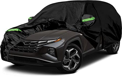 Autoabdeckung Wasserdicht Kompatibel mit Hyundai Tucson ix35 NX4 N-Line SUV 2010-2025, Vollgarage Autoplane Car Cover Outdoor, Auto Ganzgarage Abdeckplane