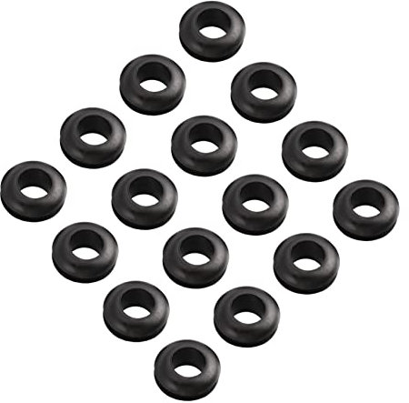 VILLCASE 100 Stück Gummi O-ringe Sortiment Kit Ölbeständige Pvc Tülle Für Kabelschutz 6mm Langlebig Und Flexibel