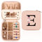 FIDWALL Portagioie da Viaggio, Portagioie con Monogramma, Porta Gioielli da Viaggio, Piccolo Portagioie da Viaggio con Specchio, Regalo di Compleanno per Donne, Porta Gioielli Donna(E)