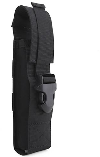 ACEXIER Jagd Taktische Taschenlampe Tasche Holster Tactical Molle 1000D Cordura Nylon Taschenlampe Tasche Stabhalter (Black)