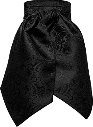 Nothing but Love Ascot Krawatte Halstuch elegante Herren Mode Business-Accessoires mit stylischem Design (Schwarz #2)