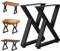 NZHM-HOME 16 Metall Tischbeine Möbelbeine 2PCS, Bankbeine, 40CM Hoch Couchtischbeine, Schreibtischbeine, Beistelltischbeine, Teetischbeine, DIY Tischbeine für Schreibtische Nachtständer Stühle