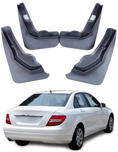4 Stück Auto Schmutzfänger für Mercedes Benz C-Class W204 2011-2014,Kotflügel Spritzschutz Spritzlappen Staubdicht Kratzfest Styling Karosserie Anbauteile ZubehöR