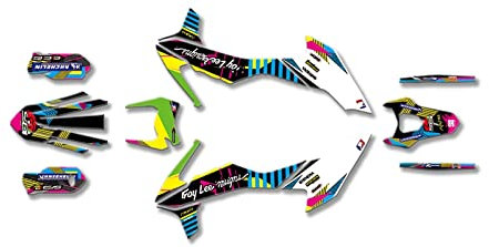 WEAVVE Racing Decals Graphic Kit Dirt Pit Bike Aufkleber Motorrad Kompatibel mit SMCR 690 2019 2020 2021 hnjgf