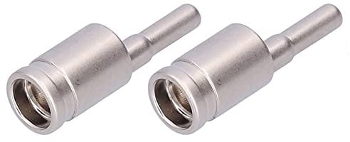 Rankomu Wire Coupler 2pcs 4GA Wire Reducer Terminal Connector, Pure Copper Nickel Plated, Power Cord Terminal for Car or Amplifier, Wire Coupler and Power Cable Joiner