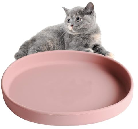 Futternapf für Katzen, Tiernäpfe für Trockenfutter, Nassfutter katzennapf für Katzen und Kleintiere, Rosa Silikon Napf Katze