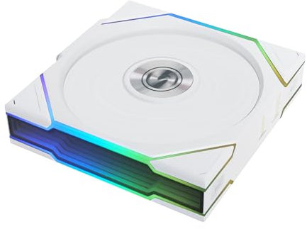 Lian Li UNI FAN TL Wireless PC Fan 120mm RGB – Gaming PC Fan White | PWM Fan - 26 ARGB LEDs - Up to 2,600 RPM - Daisy Chain - High Airflow - Low Vibration - Silent Fan - Infinity Mirror