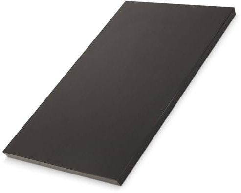 Hausfux Tischplatte nach Maß - 2,5 cm Starke Spanplatte mit ABS-Kante - individueller Zuschnitt - Made in Germany (Vulkan Schwarz, 80 x 40 cm)