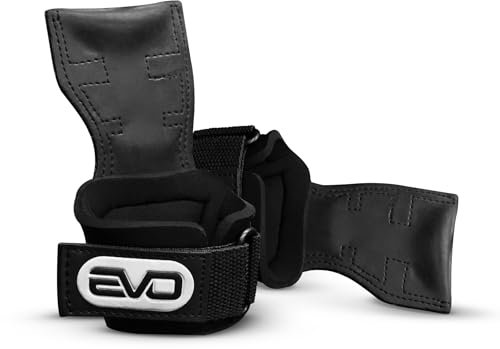 EVO SPORTS FUEL Zughilfen Krafttraining & Crossfit | Lifting Straps für Frauen & Männer | Griffhilfen Kraftsport & Gym Zubehör | Ideal für sicheres Gewichtheben & mehr Griffkraft beim Training (S)