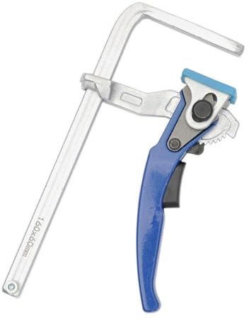 160x60mm Quick Release Ratchet Dovetail Clamp F Clamp Woodworking Clamping Tool for Joinery Work for 14-Degree by 1/2 Dovetail Tracks