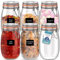HEFTMAN Clip Top Glass Jars Set of 6-1 Litre Airtight Glass Jars with Lids & Silicone Seal for Pasta, Sourdough Starter, Chutney, Pickling, Kitchen Organisation - Empty Food Storage Jar Set (6 Pack)