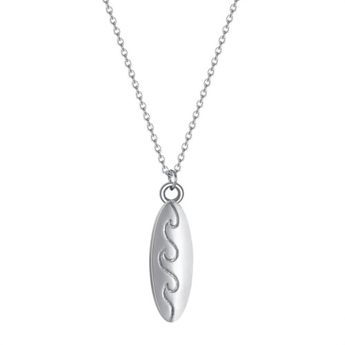 Surfbrett Anhänger Halskette Für Frauen Männer Surfen Zierlich Ich Liebe Surfer Halskette Welle Sommer Mode Strand Schmuck Geschenk