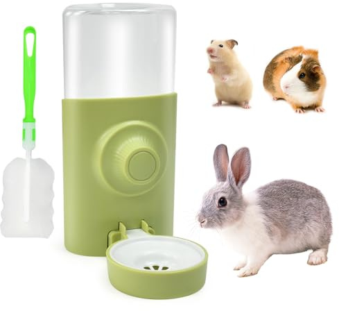 Zuxbolf Distributeur Eau Lapin, 600ML AntiGoutte Biberon Cochon d'Inde