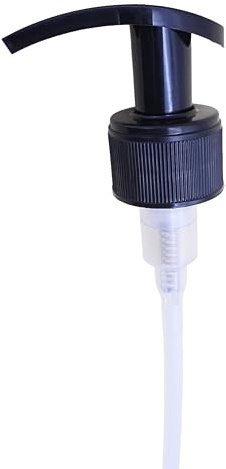 2 x Black Lotion Pumps for 28mm Bottles - Replacement Soap Dispenser Top 28/410