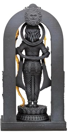 SrI Krishna CULTURE Großer stehender Widder Ji Murti mit Bogen-Höhe, 25,4 cm, Metallic-Finish, Lord Rama