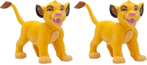 Bullyland 12254 - Spielfigur Junger Simba aus Walt Disney Der König der Löwen, ca. 4,7 cm, detailgetreu, ideal als kleines Geschenk für Kinder ab 3 Jahren (Packung mit 2)