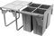 REJS RECYCLE BIN PULL OUT KITCHEN WASTE BIN W:600mm-4x17L(JC609M-4) w/front mounting