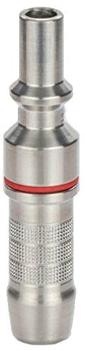 IBEDA Kupplungsstift D2 aus Edelstahl mit Anschluss-Tülle für DKD, DKG und DKT Schlauchkupplungen für Brenngase, Sauerstoff und Inerte Gase, Ausführung:Brenngas 4.0 mm Tüllen