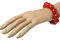 PARTY DISCOUNT Armband, 70er Jahre, Perlen, rot
