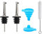 LEGERM Premium Oil Pourer Spout Set, Oil Dispenser Spout with Funnel and Cleaning Brush for Liquor and Olive Oil, Ideal for Home and Bar Use