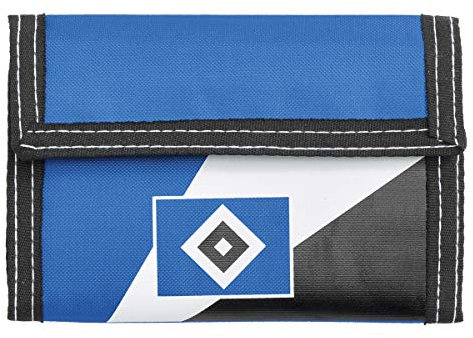 Hamburger SV HSV Nylongeldbörse für Fußballfans (HSV), Unisex, Klassisch, Dreifach gefaltet, 6 Fächer, Blau