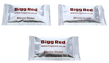 Bigg Red - Silicone Brake Caliper Grease - 5g x 3 Sachets - for Brake Caliper Seals, Pistons, Slider Bolts, Guide Pin