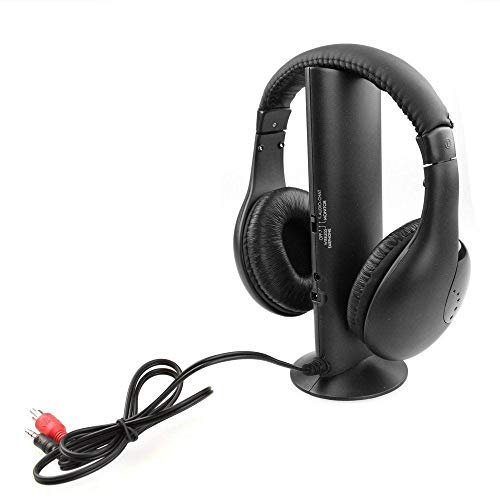 Cuffie Wireless 5 IN 1 Stereo Senza Fili WIFI Cuffia per Tv Pc Mp3