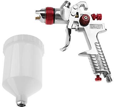 Jadpes Pneumatische Spritzpistole, H-827W 1,4 mm Kaliber 600 ml Professionelle Schwerkraft Hvlp Pneumatische Spritzpistole für Autolackierung