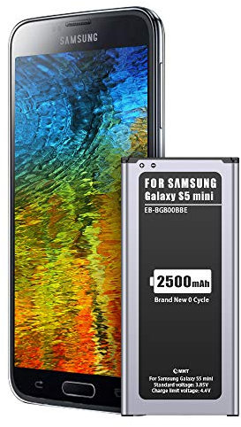 2500mAh Batterie pour Samsung Galaxy S5 Mini, EMNT Batterie Interne de Replacement【Nouvelle Version】 Haute Capacité Lithium-ION Rechargeable Batterie sans NFC【Garantie de 2 Ans】