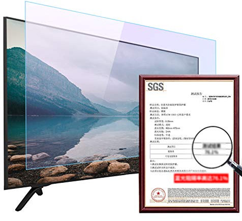 KELUNIS 75 Inch Anti Blue Light TV Screen Protector, Eye Protection Blue Light Blocking Filter Film with TV Screen Cleaning Kit for LCD, LED, OLED & QLED 4K HDTV