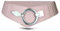 Vanessa & Melissa Elastischer Damen Taillengürtel, ca. 6 cm breiter Hüftgürtel mit silberner Ring-Schließe, Stretchgürtel (80 cm (für Taillenweite 85-105 cm), Rosa)