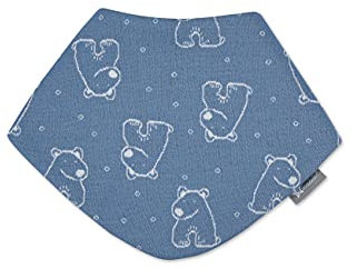 Sterntaler Baby-Jungen Eisbär Dreieckstuch, Mittelblau, 2