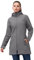 33,000ft Softshelljacke Damen Lange Übergangsjacke Wasserdicht Winddicht Softshellmantel Windbreaker Atmungsaktiv Wanderjacke Outdoor Mantel mit Abnehmbarer Kapuze