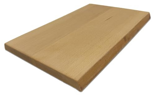 fornera f40 - Planche à découper en bois massif avec bord d'arbre - Grande planche à découper pour la cuisine - Planche à découper en bois de hêtre massif huilé - Fabriquée en Allemagne - Dimensions