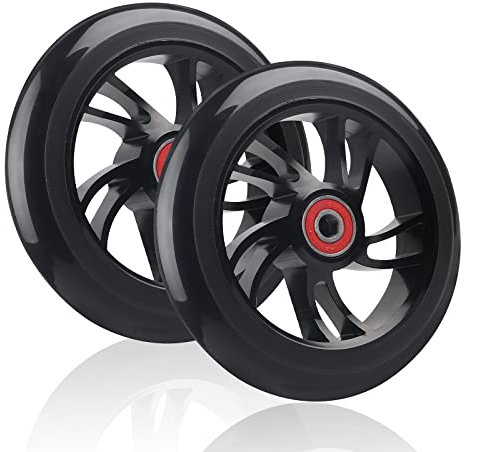 DBREAKS 2 Stück Stunt Scooter Rollen 120mm, Ersatzräder für Scooter 120mm Schwarz, Scooter Ersatzräder Set, Scooter Räder mit ABEC-9 Kugellager, Härtegrad 88A, geeignet für allerlei Scooter