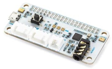 Whadda ReSpeaker 2-Mics Pi HAT für Raspberry Pi®, KI, Sprachanwendungen, kompatibel mit Alexa, Google Assistant
