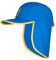 Trollkids Kinder Kappe Troll XT, Glühendes Blau/Trübes Gelb, Größe 6-12 Years;52-56cm