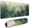Green Forest Pine Fog Mountain Tree XXL XL Large Gaming Mouse Pad for Desk, Non-Slip Long Extended Keyboard Pads Mousepad Rubber Table Mat 31.5 X 11.8 Inch