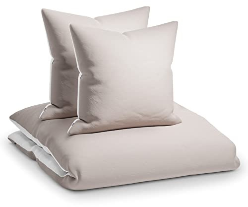 sleepwise Bettwäsche 200x200 Sommer Bettwäsche 3tlg- ÖKO-TEX, Traumhaft Weich, Atmungsaktiv, Bügelfrei & Knitterfrei - Bettbezug Set aus gebürsteter Mikrofaser mit 65x65cm Kissenbezüge