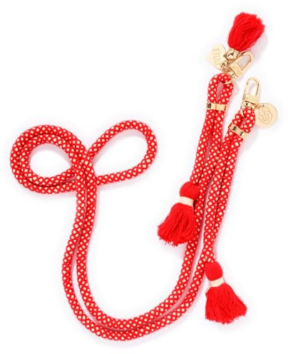 ETUUI Original Straps Anna Rot Gold Handykette mit Karabinern I Universale Kette Halsband zum Umhängen I Handykette Umhängeband kompatibel für alle Smartphones