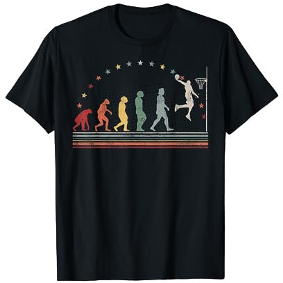 Basketball Evolution Retro Dunking Hobby Basketball T-Shirt
